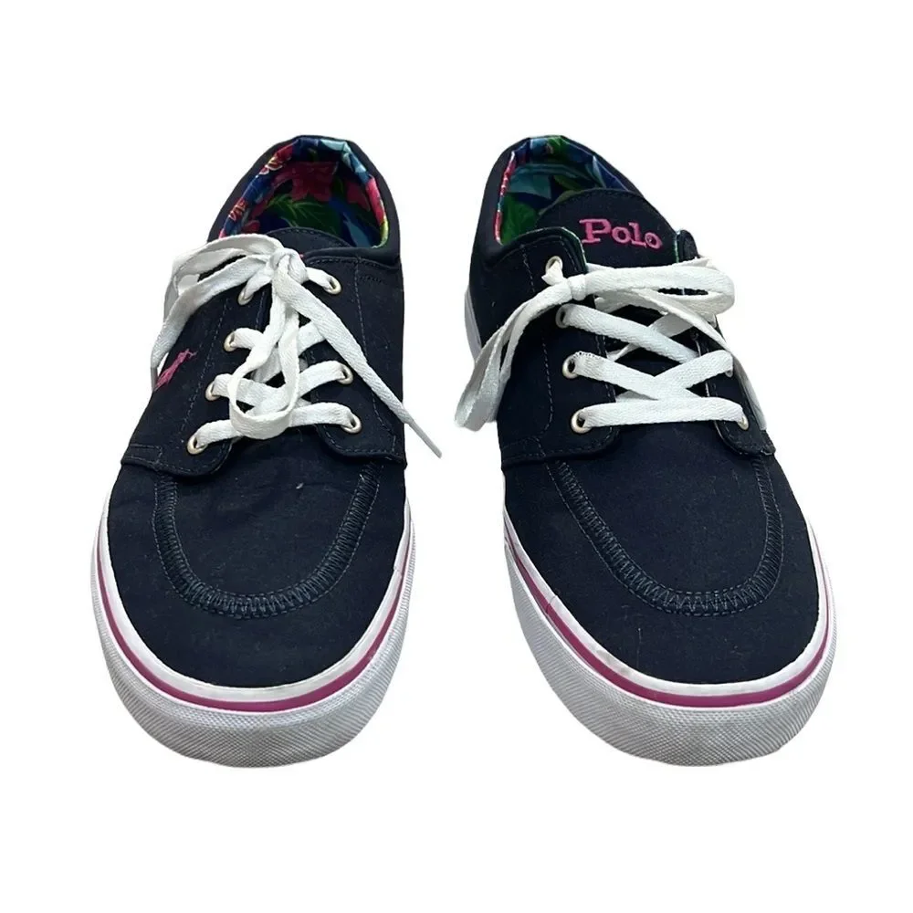 Polo Ralph Lauren Men's Faxon X Canvas Lace-Up Sneakers Size 12
